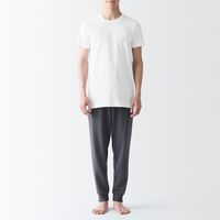 【メンズ】無印良品 紳士 脇に縫い目のない ２枚組 クルーネック半袖Ｔシャツ 紳士Ｌ 白 良品計画