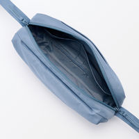 無印良品 背面ポケット付き 撥水ショルダーバッグ スモーキーブルー 良品計画