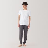 【メンズ】無印良品 紳士 さらっと綿 クルーネック半袖Ｔシャツ 紳士Ｌ 白 良品計画