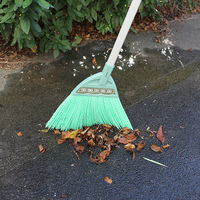 アズマ工業 化繊ホーキ 短柄B 1本　箒　ほうき