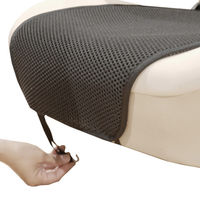 ボンフォーム クッション さわやかメッシュ スリムダブルパッド 375×1210mm ブラック 5857-27BK 1個（直送品）