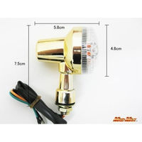マッドマックス GS400タイプ ミニウインカー4個SET ゴールド/クリア MM11-0021GC 1セット(4個)（直送品）