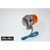マッドマックス 汎用 丸型 ヨーロピアンウインカー オレンジ 取付ステー付き 2個SET MM11-0057-A-2 1セット(2個)（直送品）