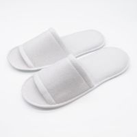 オクムラ パイル使い捨てスリッパ 使いきり 多目的 旅行 出張 乗り物 Mサイズ ホワイト 1セット（8足入）