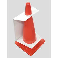 エイ・エム・ジェイ 現場のチカラ コーン用マグネットサインボード 1セット(10個) オリジナル