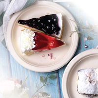 Gracz（グレース）バガス プレート ナチュラル 18cm 1セット（100枚：50枚入×2袋）