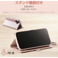 らくらくスマートフォン F-53E ケース レザー 手帳型 ミラー付 ピンク PM-F244PLFJM2PN エレコム 1個（直送品）