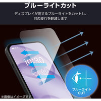 Galaxy S25 Ultra SC-52F ガラスフィルム 高透明 BLカット PM-G252FLGGBL エレコム 1個（直送品）