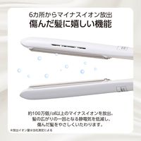 ストレート ヘアアイロン 25mm シルクコーティング マイナスイオン ダブルヒーター ホワイト TS860A-W テスコム 1個（直送品）