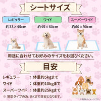 KAEI 薄型ペットシーツ レギュラー KO337 大型 犬猫トイレ 1箱(800枚入)（直送品）