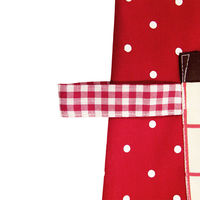 セントレディス ムーミンエプロン リトルミイパッチワークレッド ST-IM0016 1枚