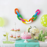 宝興産 バルーンマルシェ IPチェーンバルーンカラフルセット(12袋入) 0723300000 1セット(12袋入)（直送品）