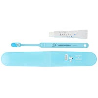 スヌーピー＆フレンズ 歯ブラシセット ブルー ファイン