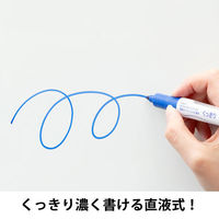 アスクル ホワイトボードマーカーくっきり 細字丸芯　青　直液カートリッジ式　AS-WBKFM-03 1セット（36本：12本入×3箱） オリジナル