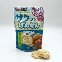 素材100％ 無添加 サクッとぽんせん あご 国産 15g 1セット（1袋×3）スマック 犬用 おやつ