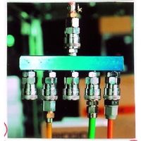 エスコ 5連 エアーカップリング EA140DN-5 1個（直送品）