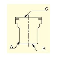エスコ W32ー16TxRc3/4” タンク取付金具 EA432SW-2 1個（直送品）