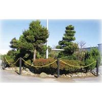 エスコ φ100x 750mm 擬木杭(穴あり) EA628ZV-52 1本（直送品）