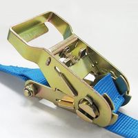 エスコ 25mmx 5.0m/ 250Kg ベルト荷締機(ラチェット式) EA982AB-4 1個（直送品）