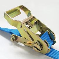 エスコ 25mmx 4.0m/ 250Kg ベルト荷締機(ラチェット式) EA982AB-3 1個（直送品）