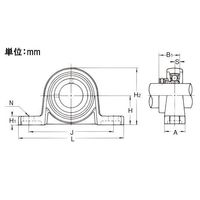 エスコ UP006/ 30mm ピロー形ユニット EA966MW-6 1個（直送品）