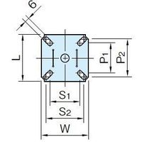 エスコ 80mm キャスター(自在金具/ブレーキ付) EA986FA-13 1個（直送品）