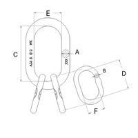 エスコ 3.15ton/18x135mm マスターリンク EA987FF-61 1個（直送品）
