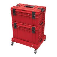 QBRICK キューブリック QS1 ストッパー付キャスター赤 SKRQTPONE2WCZEPG003 1個（直送品）