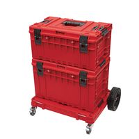 QBRICK キューブリック QS1 ストッパー付キャスター赤 SKRQTPONE2ACZEPG003 1個（直送品）