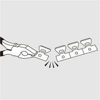 貝印 工業用 特殊刃物 G12-1S-CC [50枚(4連)セット・200ピース] 750BH2081 1枚（直送品）