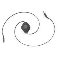 カシムラ LN-AUXコードBK80cmリール式 KDー243 1個（直送品）