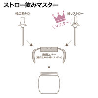 （5ヵ月から）トライ ストロー飲みマスターセット ブラウン 270ml 1個 リッチェル