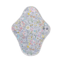 布ナプキン 昼用　肌ケアタイプ 羽つき 285mm fuwako eco スケアー小花グレー  1セット（1枚入×3）地の塩社