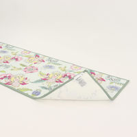 川島織物セルコン MINTON シンクロナイズドハドンフラワー キッチンマット 500×1800mm グリーン FT1234_23G 1枚（直送品）