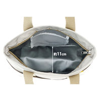 LIV PLUS 保冷バッグ ランチバッグ 4L ベージュ LVー0002 1個