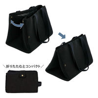 LIV PLUS 保冷バック 保冷レジカゴバッグ エコバッグ 20L ブラック LVー0041 1個　大容量