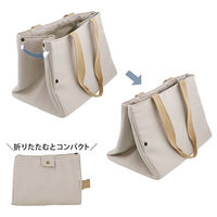 LIV PLUS 保冷バック 保冷レジカゴバッグ エコバッグ 20L ベージュ LVー0042 1個　大容量