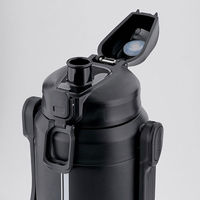 LIVPLUS ベストコ 水筒 ジャグ ダブルステンレス 2.2L ブラック NQー0321 1個