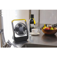 トップランド 12cm コンパクトファン ホーム&アウトドア 3電源対応 乾電池50時間使用 SF-DF39BK 1台