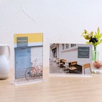 ナカバヤシ アクリルマグネットスタンドフォトフレーム 2Lタテ F-AC-108-2L 1枚