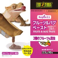 エキゾテラ RepDeli フルーツ＆バグペースト プロテインプラス 国産（2.5g×10本）1個 ジェックス 爬虫類用 餌
