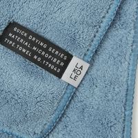 クイックドライフェイスタオル ブルー 1セット（1枚×2） LAKOLE/ラコレ