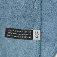 クイックドライハンドタオル ブルー 1セット（1枚×2） LAKOLE/ラコレ