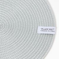 PPオーバルランチョンマット ライトブルー 1セット（1枚×2） LAKOLE/ラコレ