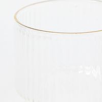 ゴールドラインストライプグラス(S) クリア LAKOLE/ラコレ