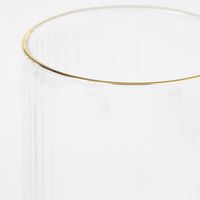 ゴールドラインストライプグラス(L) クリア LAKOLE/ラコレ