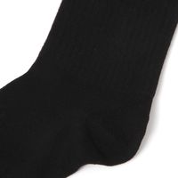 メンズ ジャスト重ねロゴソックス ブラック 25～27cm LAKOLE/ラコレ