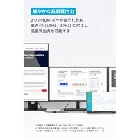 Anker Anker USBーC ハブ （8ーinー1， Triple Display） A83790A2 1本