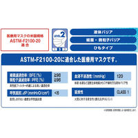 サラヤ サラヤタイオンマスク ひもタイプ ブルー フリーサイズ 医療 病院 感染対策 50963 1箱(50枚入x12個)（直送品）