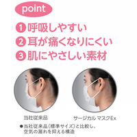 サラヤ サラヤサージカルマスクEx ピンク フリーサイズ 医療 病院 感染対策 51024 1梱(50枚入x20個)（直送品）
